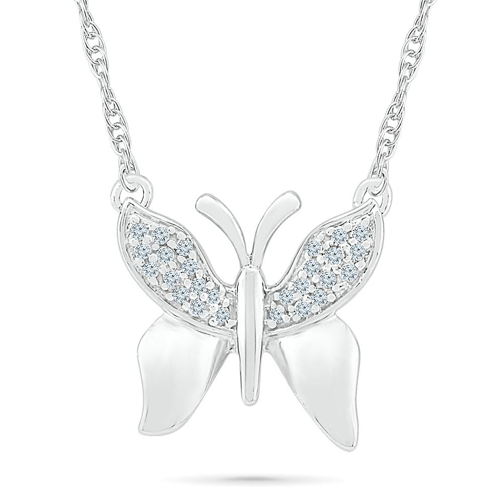Buy Malabar Gold and Diamonds 18k Gold Butterfly Pendant for Women Online  At Best Price @ Tata CLiQ